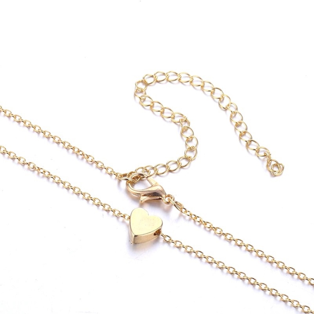 ❗️LAST ONE❗️Dainty Gold Heart Choker Necklace [P] - Picture 4 of 4